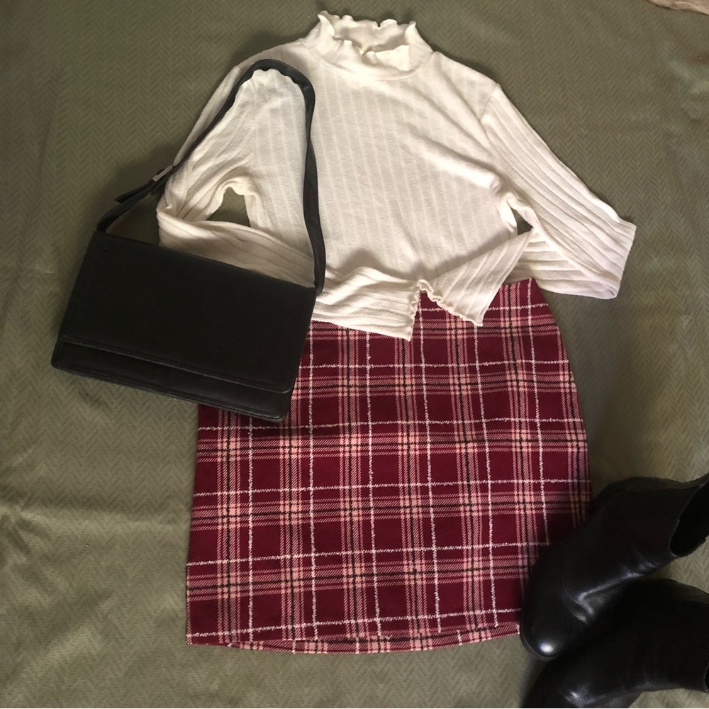 Sisley plaid skirt